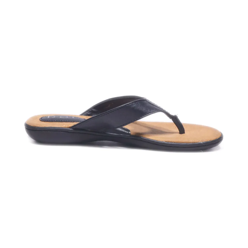 B.O.C Flat Sandals Leather Black Colour For Women