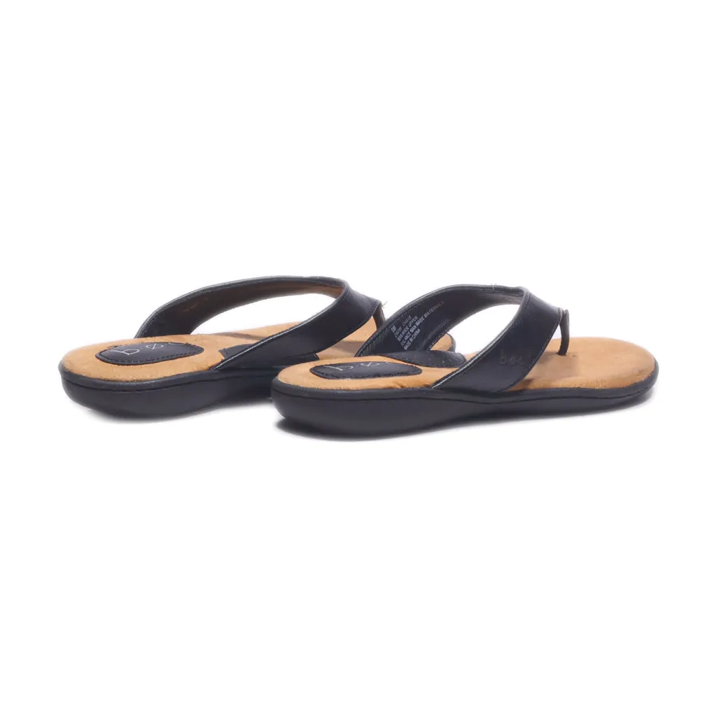 B.O.C Flat Sandals Leather Black Colour For Women