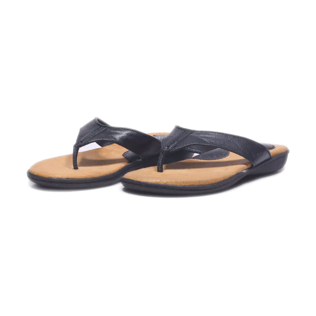 B.O.C Flat Sandals Leather Black Colour For Women