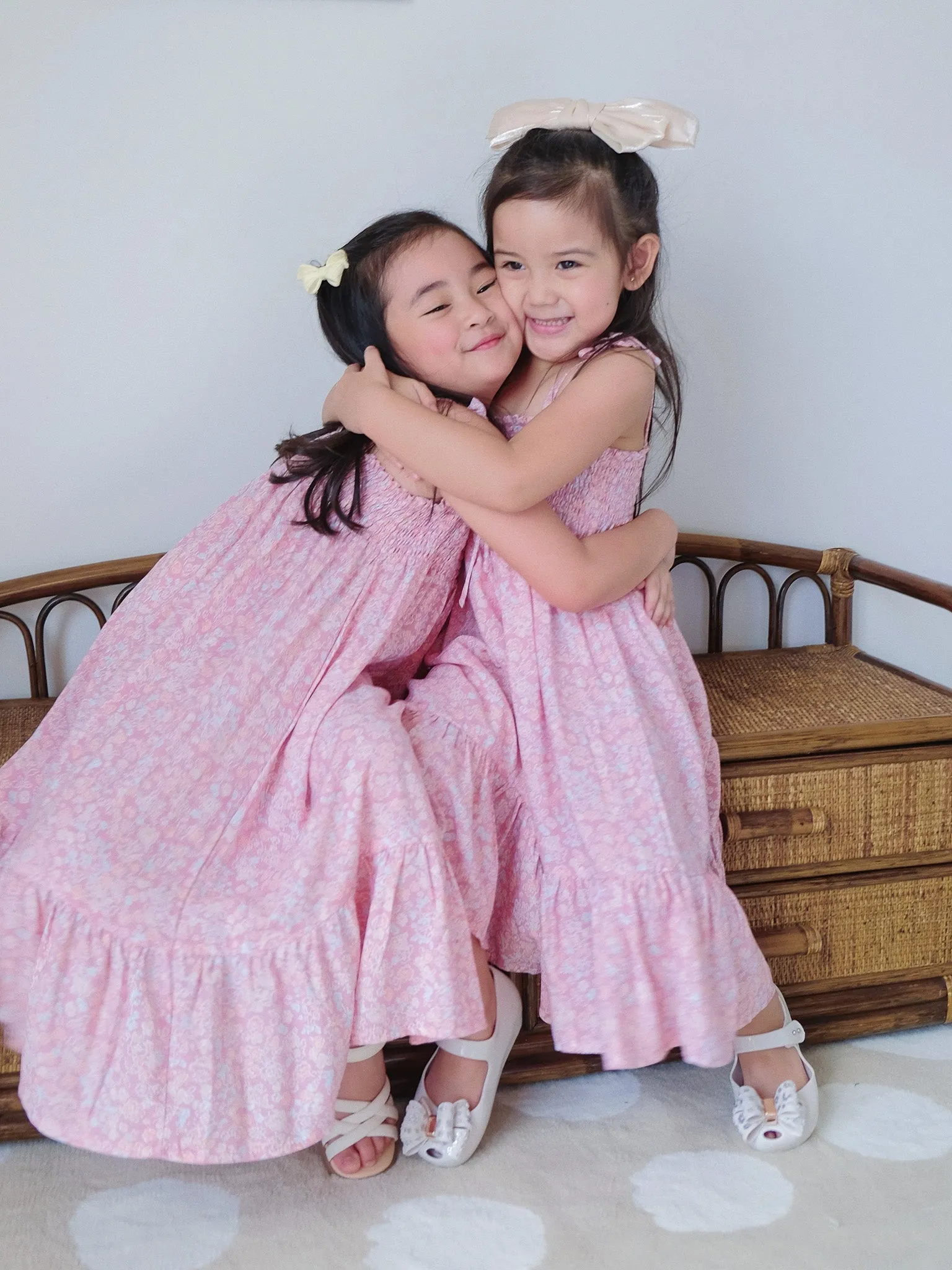 Hazel dress - pink floral (kids)