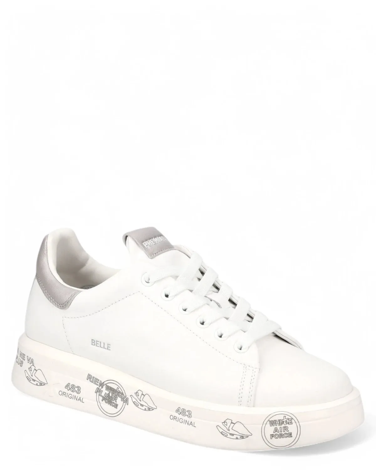 Sneakers BELLE 7447 in Pelle con Suola Oversize