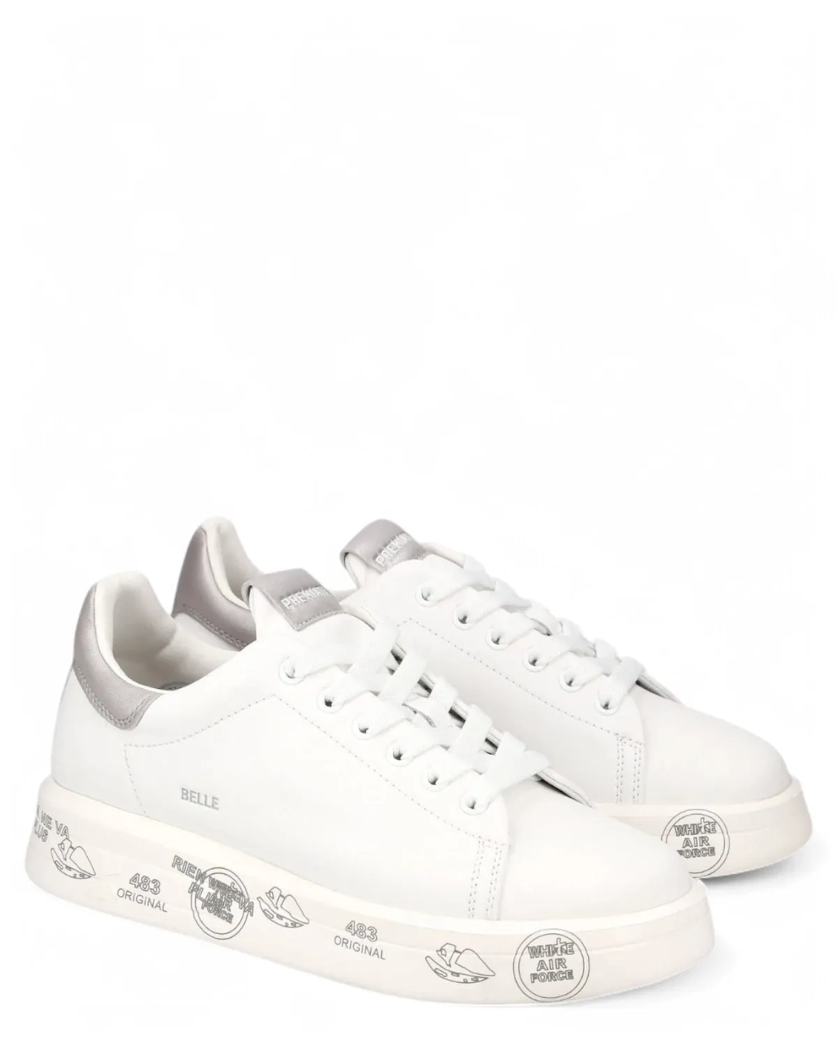 Sneakers BELLE 7447 in Pelle con Suola Oversize