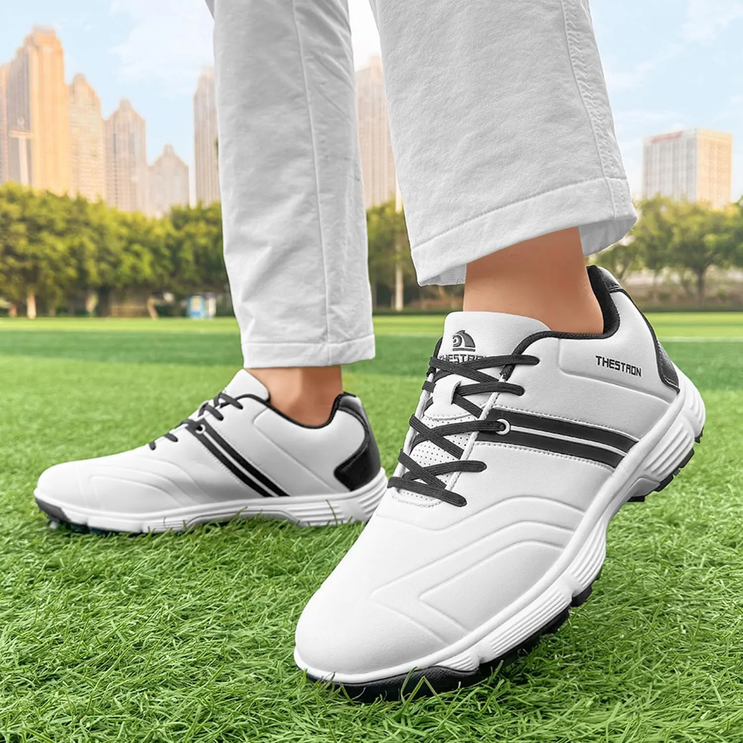 Waterproof Golf Shoes Men Spikes Golf Sneakers Male Outdoor Walking Footwears for Golfers