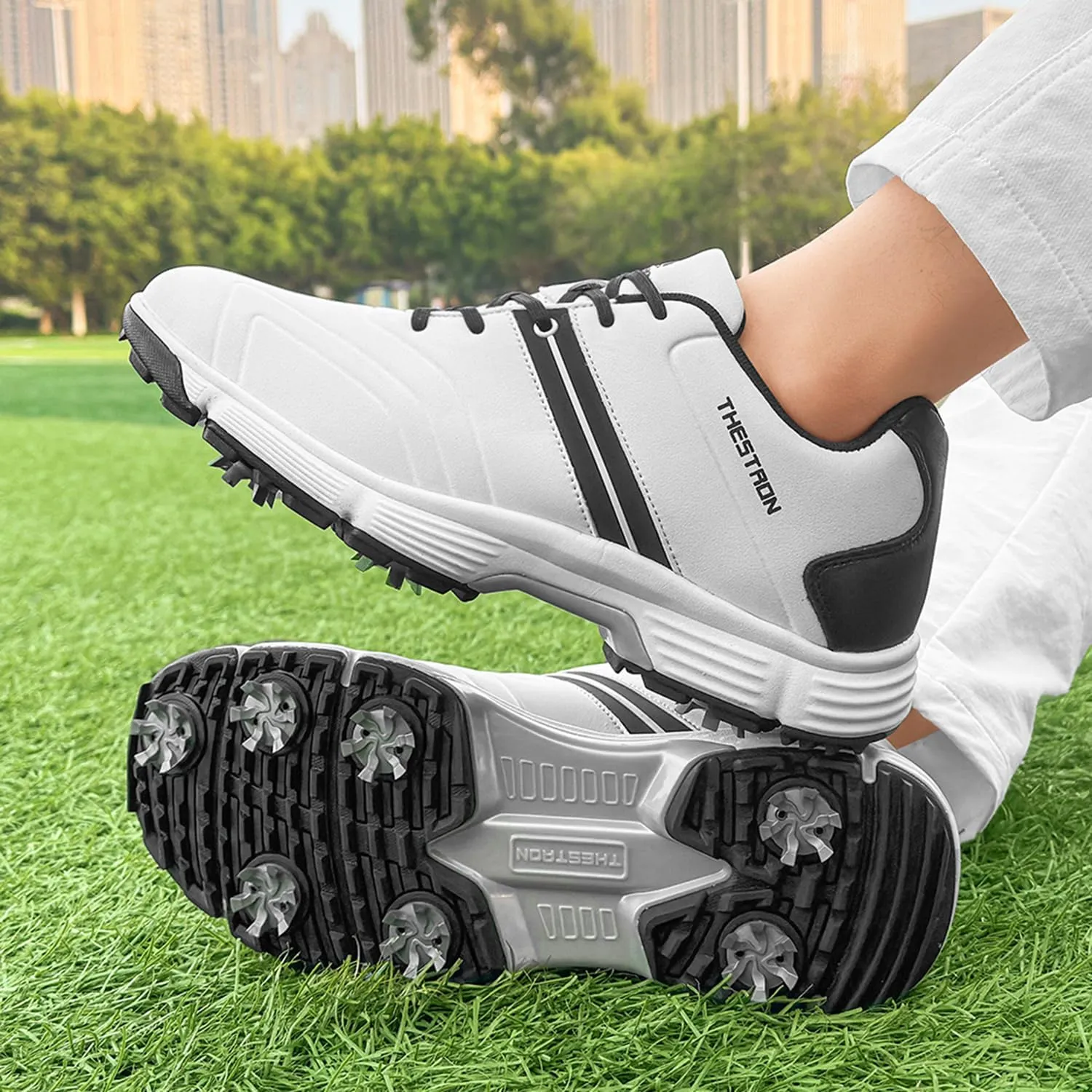 Waterproof Golf Shoes Men Spikes Golf Sneakers Male Outdoor Walking Footwears for Golfers