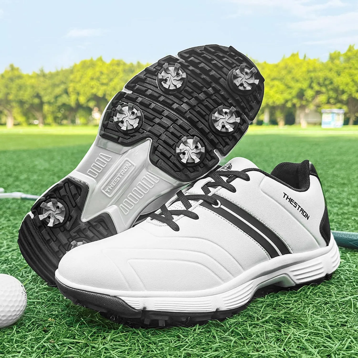 Waterproof Golf Shoes Men Spikes Golf Sneakers Male Outdoor Walking Footwears for Golfers