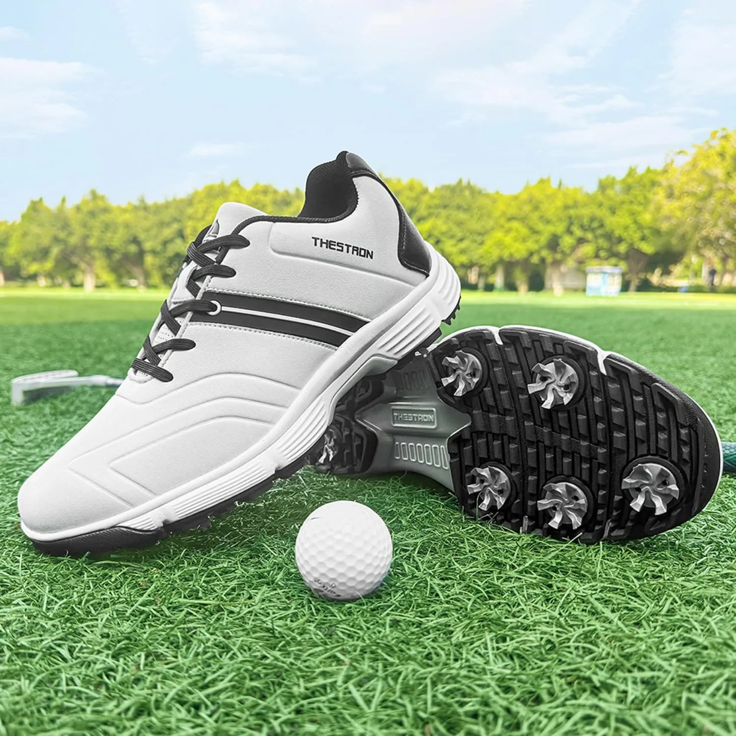 Waterproof Golf Shoes Men Spikes Golf Sneakers Male Outdoor Walking Footwears for Golfers